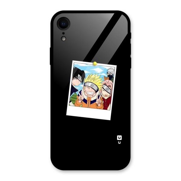 Team Kakashi Cute Glass Back Case for XR