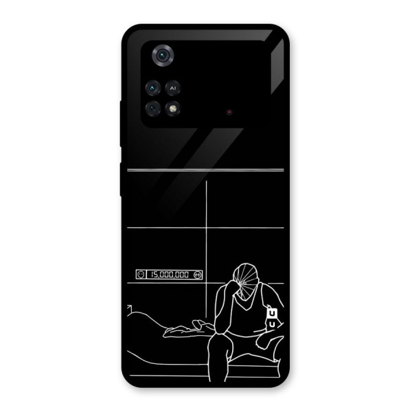 Teen Merits Glass Back Case for Poco M4 Pro 4G