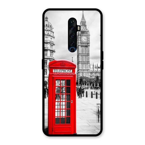 Telephone Booth Glass Back Case for Oppo Reno2 Z