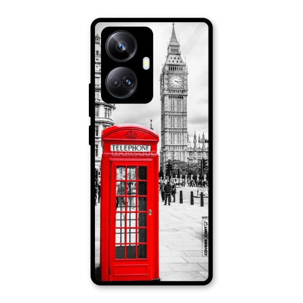 Telephone Booth Glass Back Case for Realme 10 Pro Plus