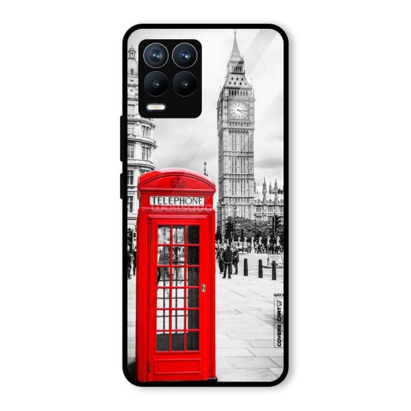 Telephone Booth Glass Back Case for Realme 8 Pro