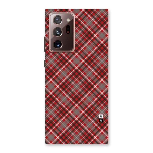 Textile Check Pattern Back Case for Galaxy Note 20 Ultra