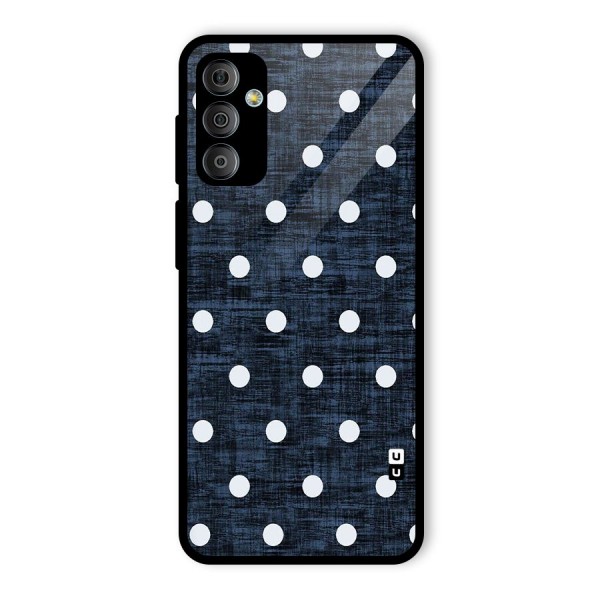 Textured Dots Glass Back Case for Galaxy F23