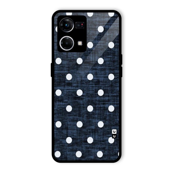 Textured Dots Glass Back Case for Oppo F21s Pro 4G