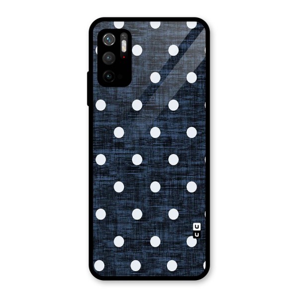 Textured Dots Glass Back Case for Poco M3 Pro 5G