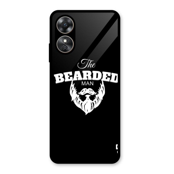 The Bearded Man Glass Back Case for Oppo A17