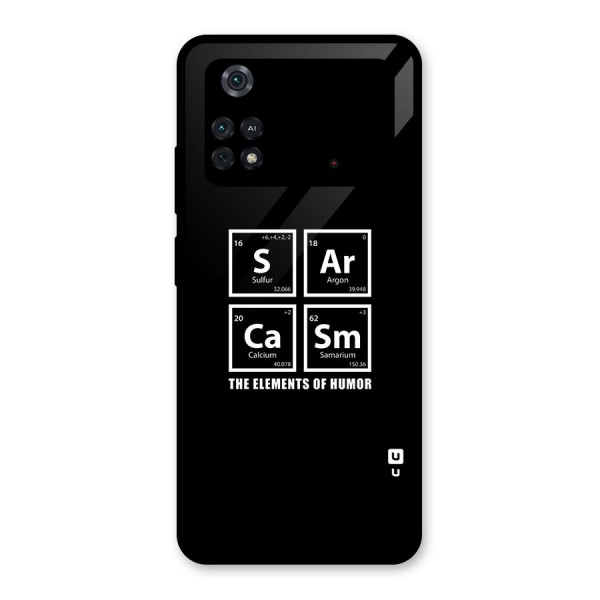 The Elements of Humor Glass Back Case for Poco M4 Pro 4G