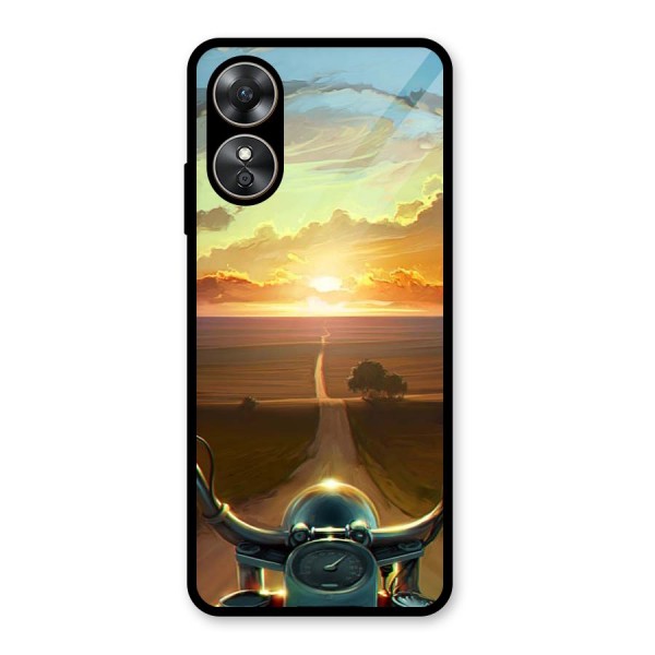 The Long Ride Glass Back Case for Oppo A17