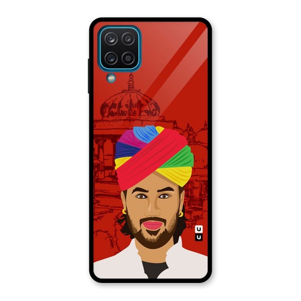 The Rajasthani Chokro Glass Back Case for Galaxy A12