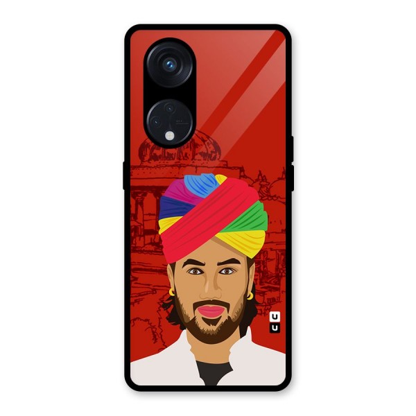 The Rajasthani Chokro Glass Back Case for Reno8 T 5G