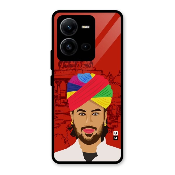 The Rajasthani Chokro Glass Back Case for Vivo V25