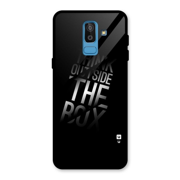 Think Outside the Box Glass Back Case for Galaxy J8