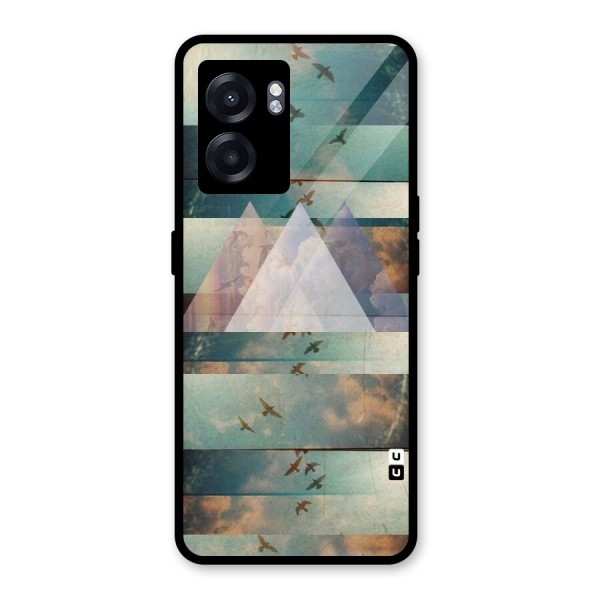 Three Triangles Glass Back Case for Oppo K10 (5G)