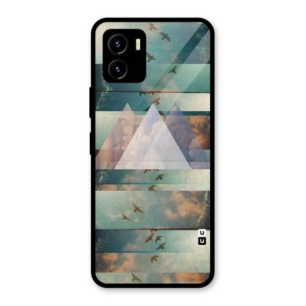 Three Triangles Glass Back Case for Vivo Y15s