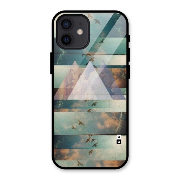 Three Triangles Glass Back Case for iPhone 12