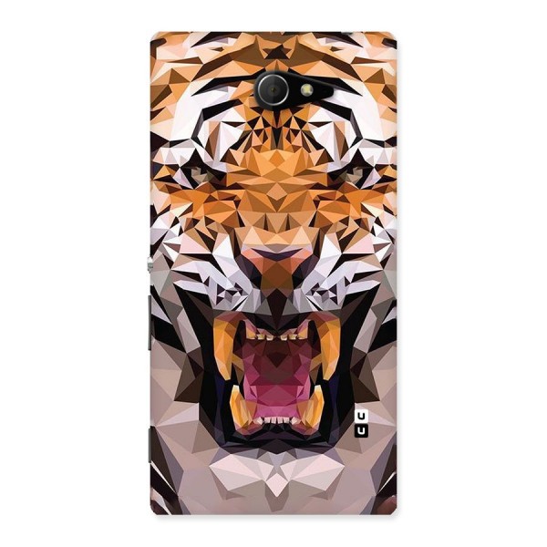 Tiger Abstract Art Back Case for Sony Xperia M2