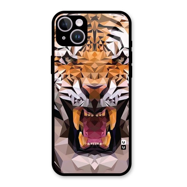 Tiger Abstract Art Glass Back Case for iPhone 14 Plus