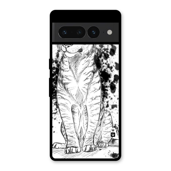 Tiger Wink Glass Back Case for Google Pixel 7 Pro