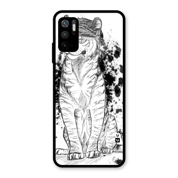 Tiger Wink Glass Back Case for Poco M3 Pro 5G