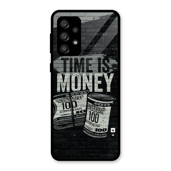 Time Is Money Glass Back Case for Galaxy A32