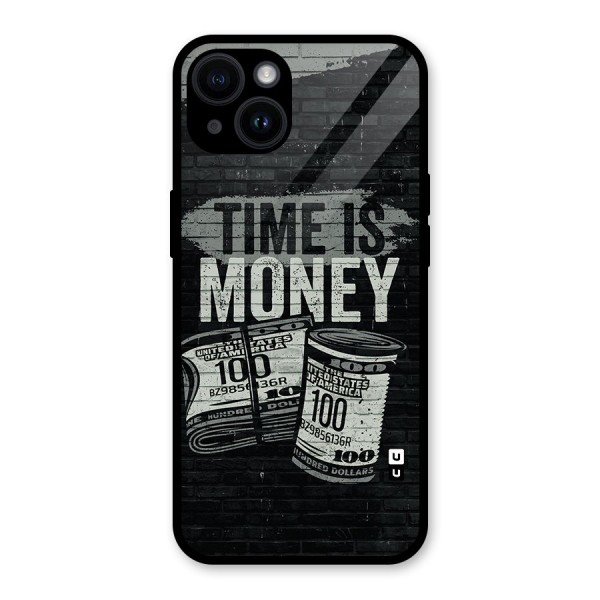 Time Is Money Glass Back Case for iPhone 14