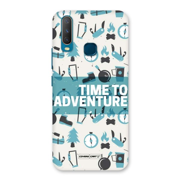 Time To Adventure Blazing Blue Back Case for Vivo Y12