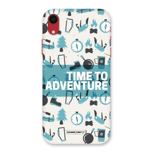 Time To Adventure Blazing Blue Back Case for iPhone XR