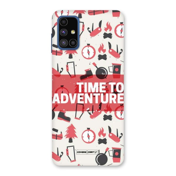 Time To Adventure Radiant Red Back Case for Galaxy M51