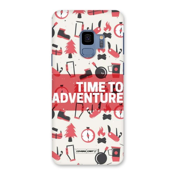 Time To Adventure Radiant Red Back Case for Galaxy S9