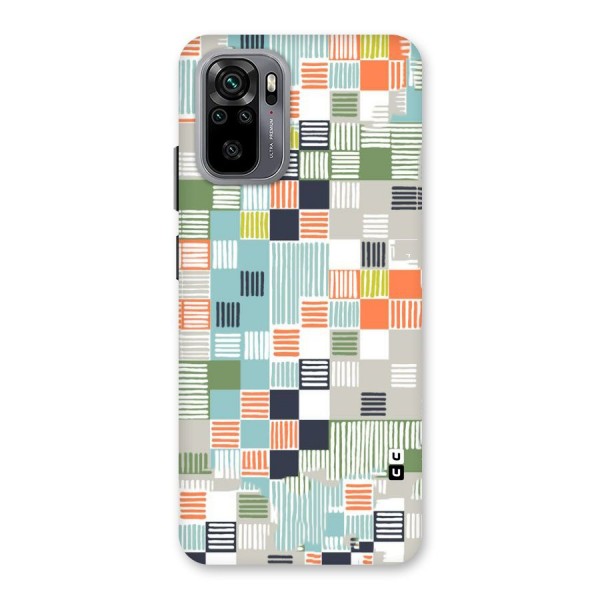 Tiny Boxes Stripes Back Case for Redmi Note 10