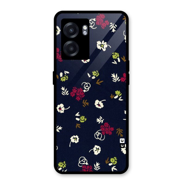 Tiny Flowers Glass Back Case for Oppo K10 (5G)