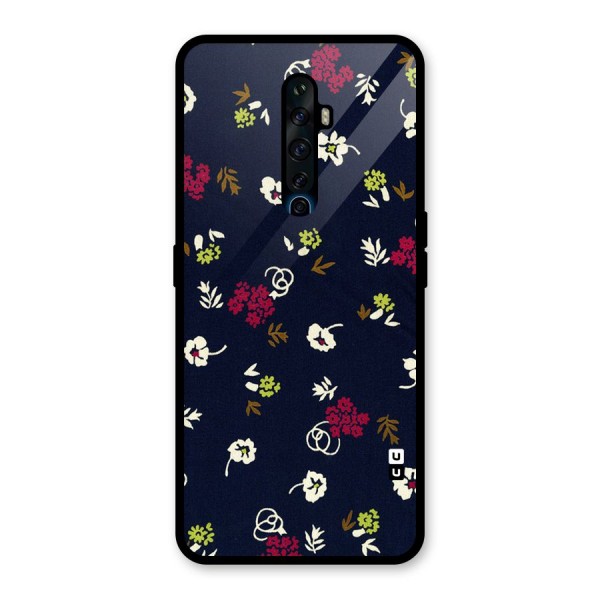 Tiny Flowers Glass Back Case for Oppo Reno2 Z