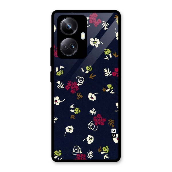 Tiny Flowers Glass Back Case for Realme 10 Pro Plus