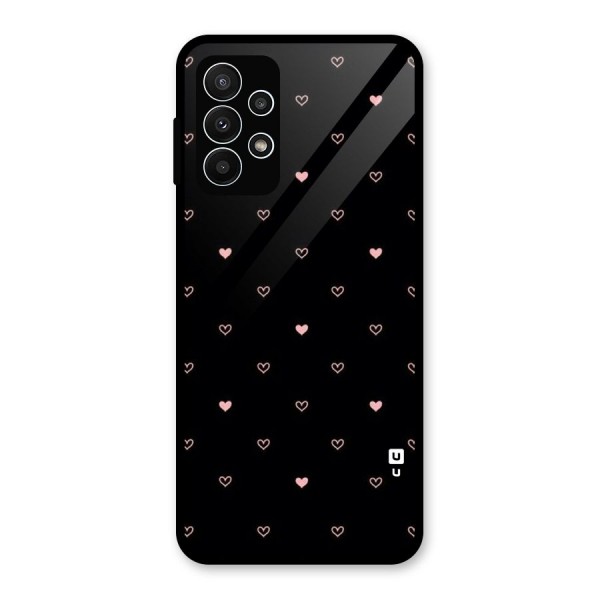 Tiny Little Pink Pattern Glass Back Case for Galaxy A23