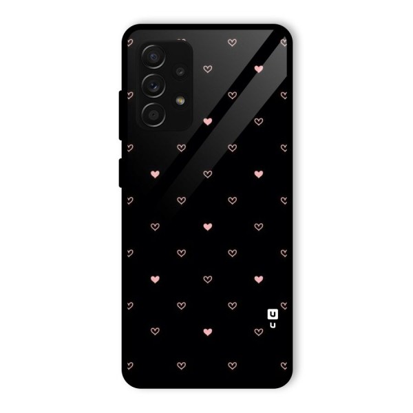 Tiny Little Pink Pattern Glass Back Case for Galaxy A53 5G