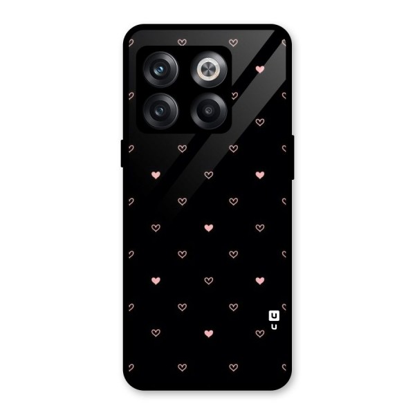 Tiny Little Pink Pattern Glass Back Case for OnePlus 10T