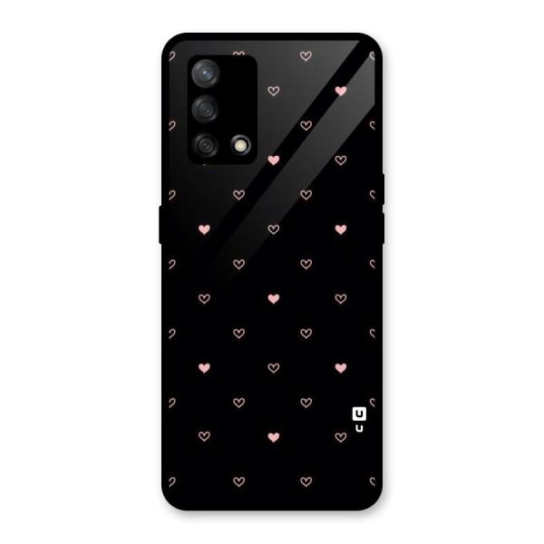 Tiny Little Pink Pattern Glass Back Case for Oppo F19