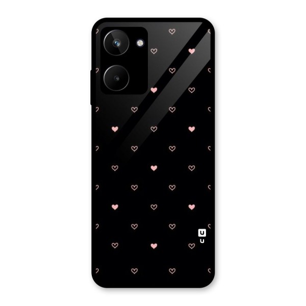 Tiny Little Pink Pattern Glass Back Case for Realme 10