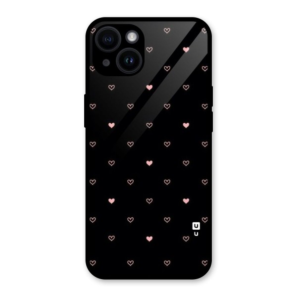 Tiny Little Pink Pattern Glass Back Case for iPhone 14