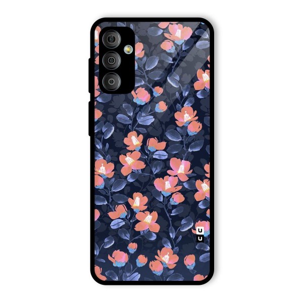 Tiny Peach Flowers Glass Back Case for Galaxy F23