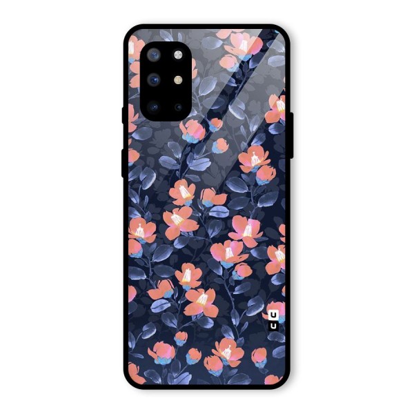 Tiny Peach Flowers Glass Back Case for OnePlus 8T