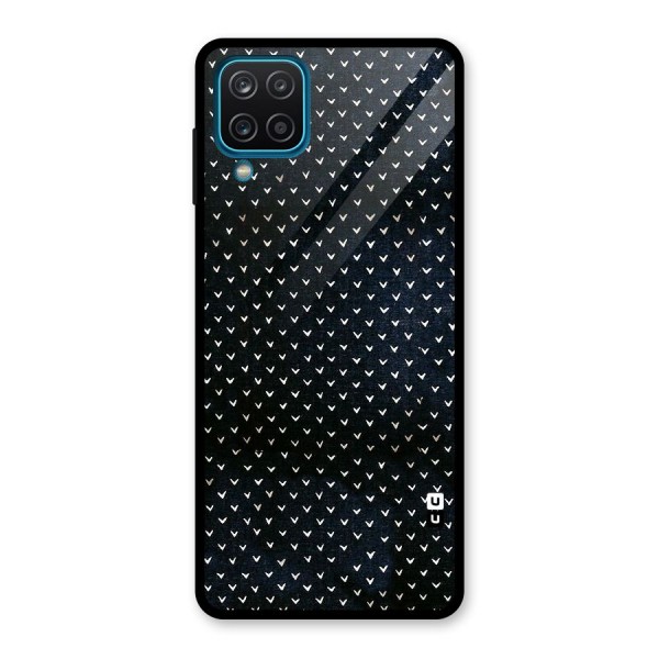 Tiny White Hearts Glass Back Case for Galaxy A12