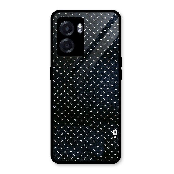 Tiny White Hearts Glass Back Case for Oppo K10 (5G)