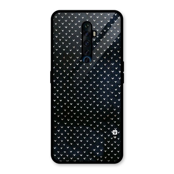 Tiny White Hearts Glass Back Case for Oppo Reno2 Z