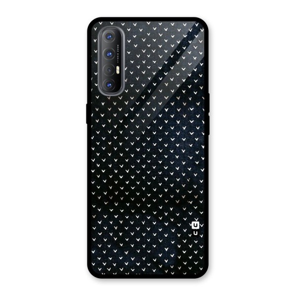 Tiny White Hearts Glass Back Case for Oppo Reno3 Pro