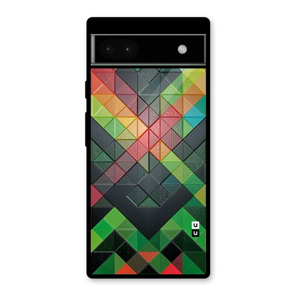 Too Much Colors Pattern Glass Back Case for Google Pixel 6a