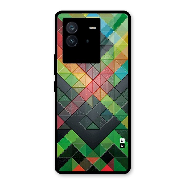 Too Much Colors Pattern Glass Back Case for Vivo iQOO Neo 6 5G