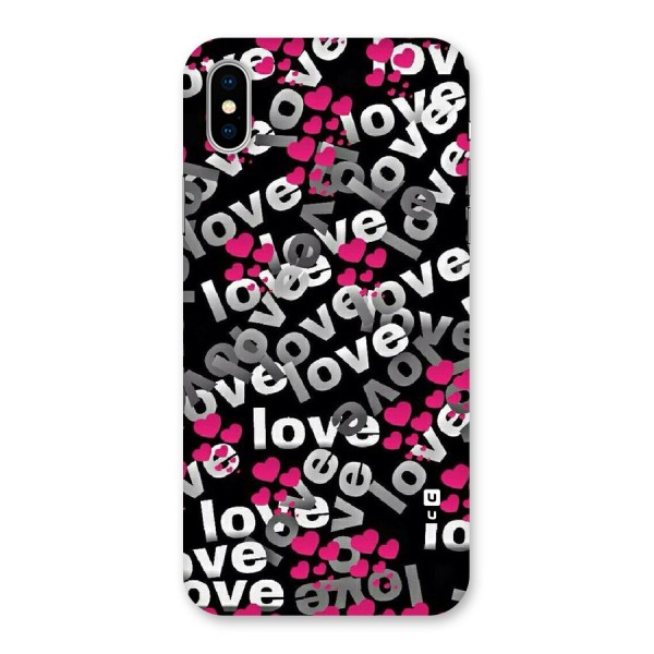 Too Much Love Back Case for iPhone X