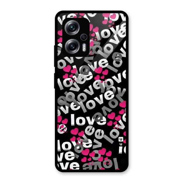 Too Much Love Glass Back Case for Redmi K50i