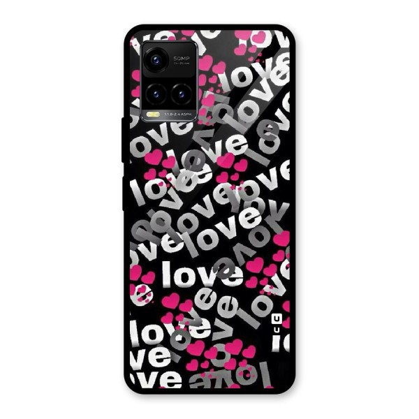 Too Much Love Glass Back Case for Vivo Y21G